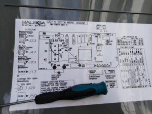 Diagnostic carte électronique sur spa Beachcomber