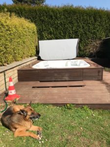 Réparation d'une fuite sur spa Dimension One à Genolier